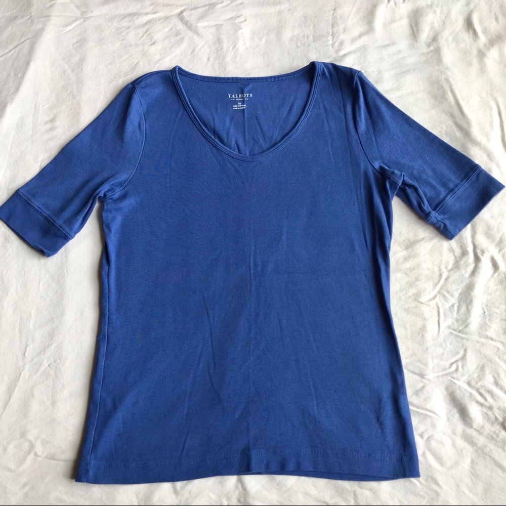 Talbots petite blue shirt